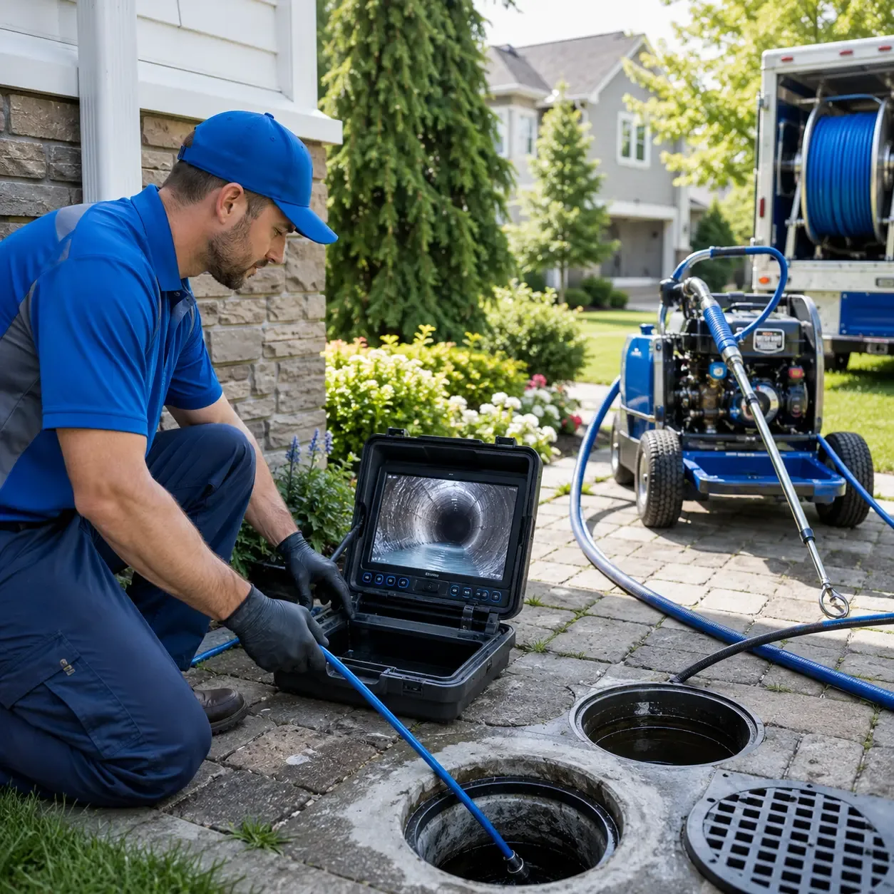 Outdoor drain cleaning professionals serving Luna Pier, MI
